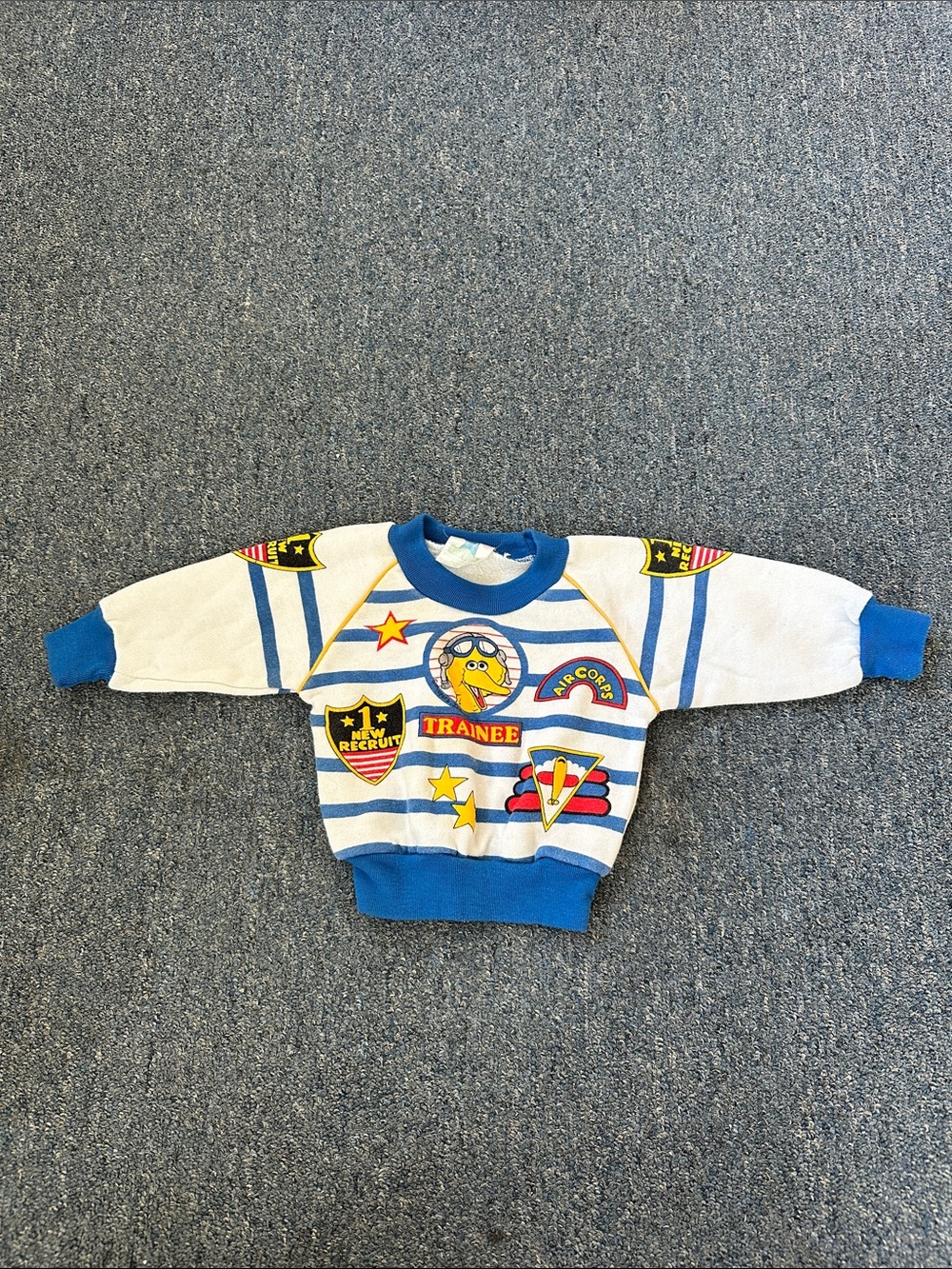 Vintage Sesame Street JC Penney 6 Month Sweatshirt Fair Condition